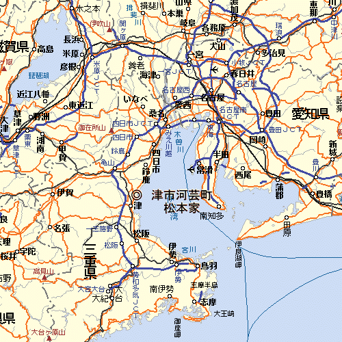 松本家のあっとホームページ】地図