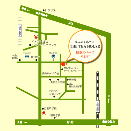 ティーハウス地図